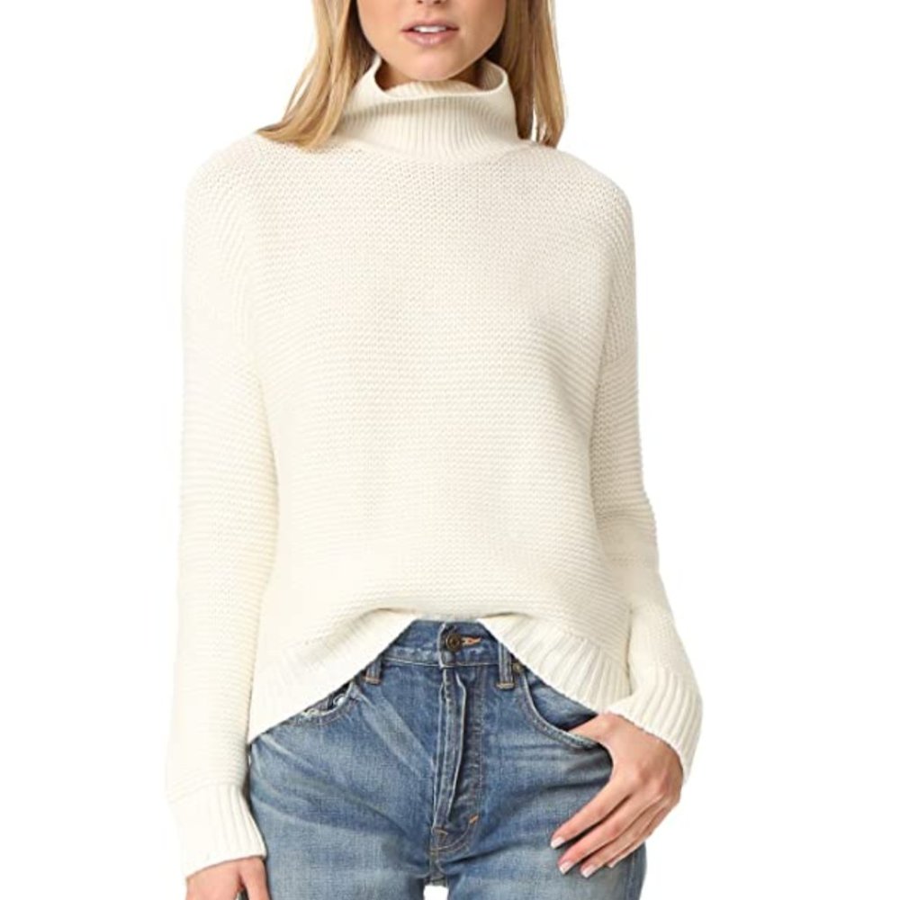 Vince Cowl Neck Wool Blend Sweater